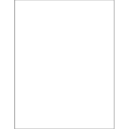 Officespace 8.5 x 11 in. Glossy White Rectangle Laser Labels, 100PK OF3352614